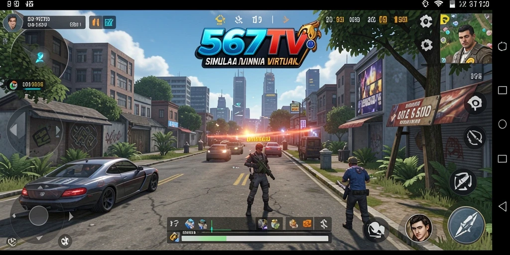 Tampilan menarik dari gameplay 567TV yang menampilkan dunia virtual.