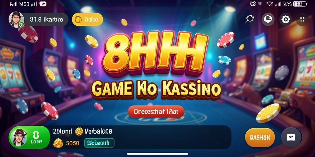 Screenshot gameplay 8HHH yang menggambarkan aksi seru Kasino.
