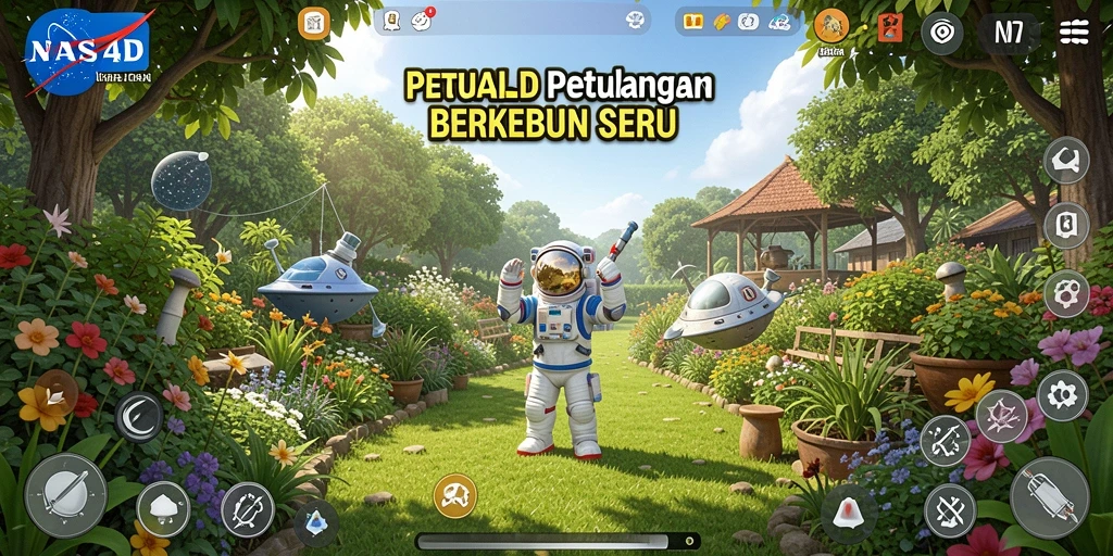 Tampilan permainan berkebun di NASA4D yang menarik.