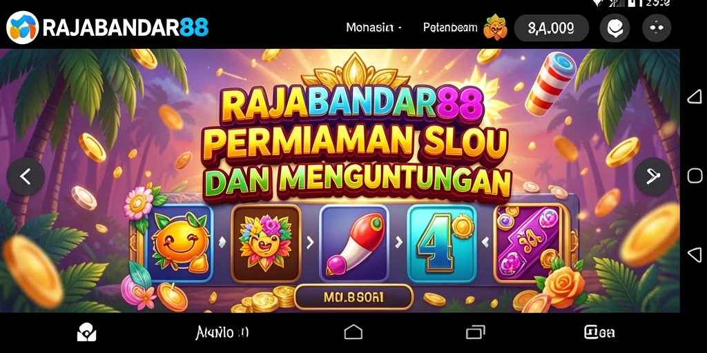 Screenshot gameplay RAJABANDAR88 menampilkan suasana Slot yang mendebarkan.