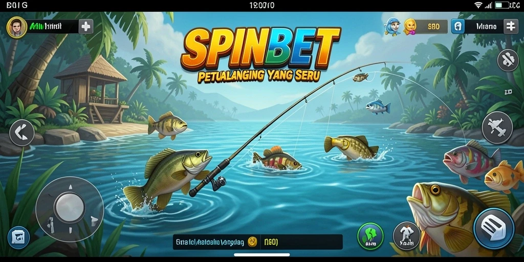 Tampilan menegangkan saat memancing di SPINBET dengan beragam ikan.