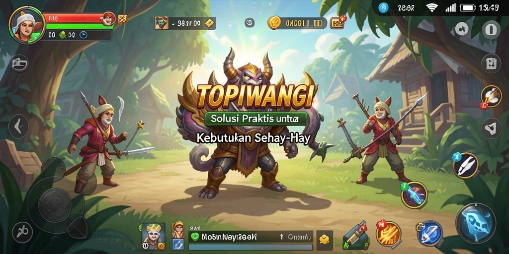 Screenshot utama TOPIWANGI menampilkan antarmuka yang ramah pengguna.